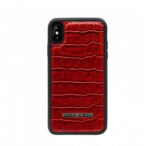 IPHONE XS MAX CASE CROCO RED