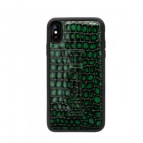 IPHONE XS MAX FINGER-HOLDER CASE MILANO GREEN