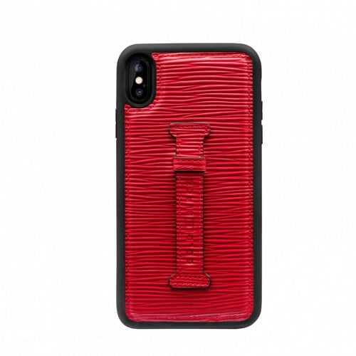 IPHONE XS MAX FINGER-HOLDER CASE UNICO RED