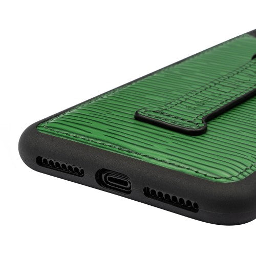 IPHONE XS MAX FINGER-HOLDER CASE UNICO GREEN
